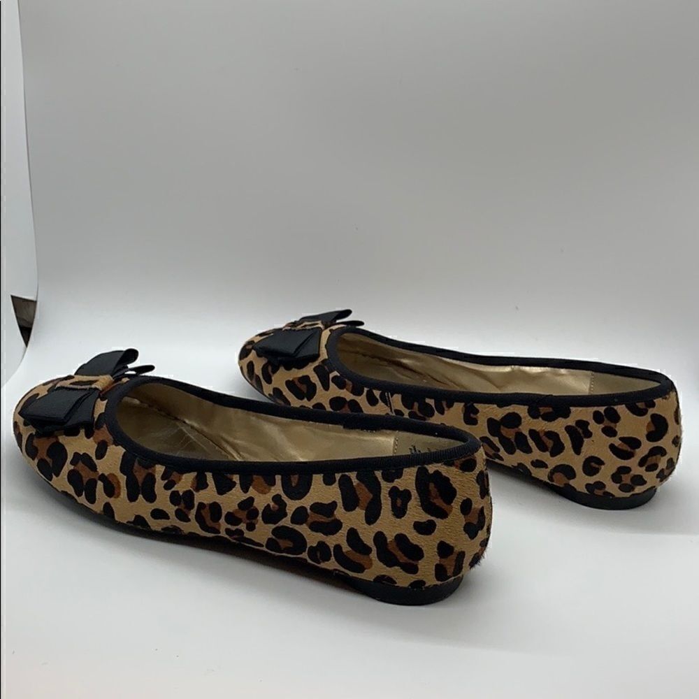 Lands’ End leopard Flats with bow - Picture 5 of 8